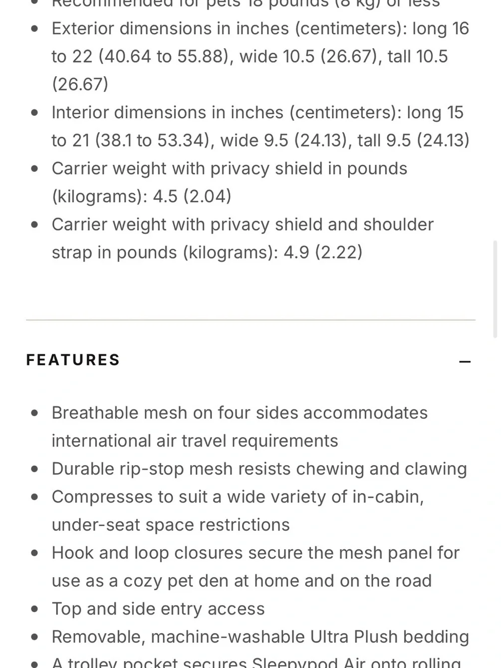 NWT SLEEPYPOD 🐱🐶 THE TOP OF THE LINE pet carrier! 🏆🥇